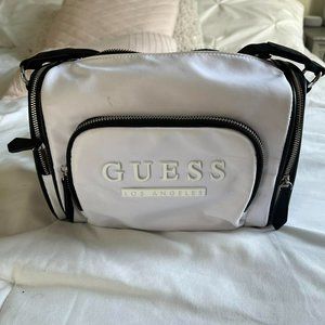 Guess white sports bag